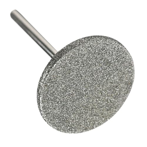 Housoutil Disco de Lijado para Taladro de Uñas 20 MM Disco de Pulido Redondo de Acero Inoxidable Accesorio para Manicura Profesional Recorte y Arenado de Precisión para Uñas Suaves
