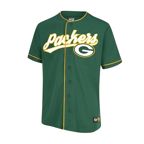 image for Ultra Game NFL Official Adults Game Day Button Down Baseball Mesh Jers