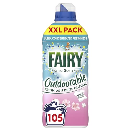 Fairy Outdoorable Fabric Softener Cherry Blossom & Nordic Cotton Ultra Concentrated Freshness For Sensitive Skin 105 Washes 1.47L