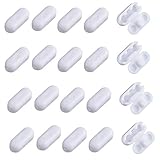 50Pcs Plastic Chain Connector Beaded Chain Cord Connector Clips for Roller Shades and Vertical Blinds Accessories, White