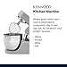 Kenwood Chef Titanium Kitchen Machine, Stainless Steel - 7 qt - Kitchen Mixer - 800W Motor & Electronic Variable Speed Control - Includes Dishwasher-Safe Work Bowl & Three Mixing Tools