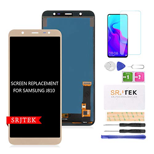 for Samsung Galaxy J810 Screen Replacement-TFT LCD Screen for Samsung Galaxy J8 2018 J810M DS J810F DS J810G DS J810Y DS J810GF DS Display Touch Digitizer Glass Assembly (Gold TFT LCD)