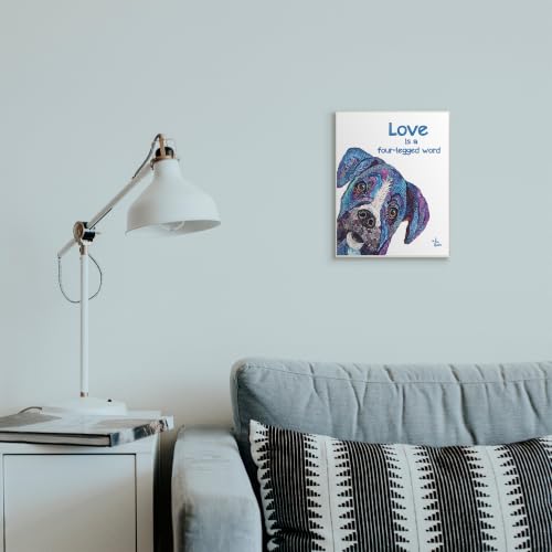 Image of Four Legged Word Pet, 10 x 15 Inch Mounted Print on Wall Plaque