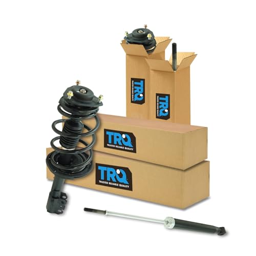 Image of TRQ Front and Rear Complete Strut Assembly & Shock Absorber Kit Complete Strut & Coil Spring Assembly Compatible with 2011-2014 Toyota Sienna