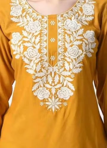 Image of Women's Rayon Kashmiri Embroidered Short Kurti | Stylish and Comfortable Kashmiri Short Kurti Tops for Casual Or Special Occasions | Pack of 2 Combo |