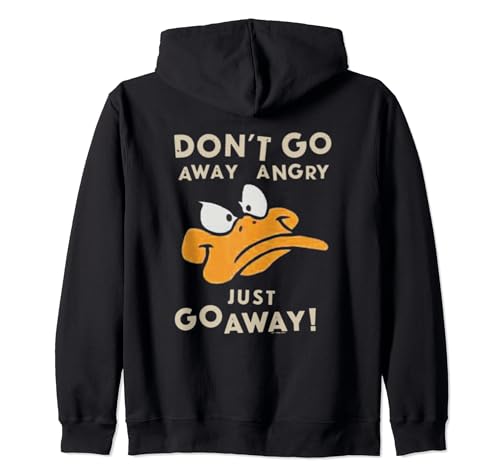 Looney Tunes Daffy Duck Just Go Away Sudadera con Capucha