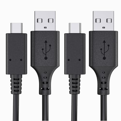 Lot de 2 câbles de charge USB C de rechange pour Amazon Kindle, Paperwhite, Fire HD, Scribe, tablettes pour enfants (compatible avec Kindle 2021-2024), câble...