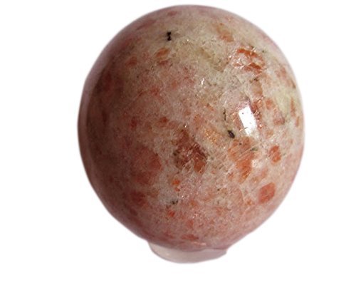 Sparkling Sunstone Sphere Feldspar Crystal Gemstone Quartz Ball 49 mm YUANNYIN