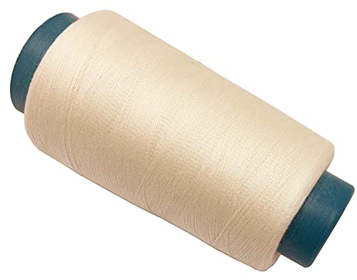 2500 Yards / 10 Colors Available High Strength Bonded Polyester Sewing Thread, 40S/2 All-Purpose Connecting Threads For Upholstery, Outdoor Market, Beading, Purses, Jeans, Leather (Ivory) #TOP1