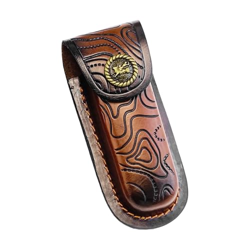 多目的ナイフシース アウトドアツール用 標準サイズ ベルトアタッチメントガード コンパクトナイフ収納ポーチ レザーカッターケースカバー カッターホルダーケース