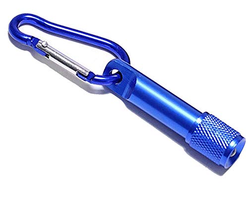 GEO-VERSAND LED Lampe mit Schlüsselring Gehäuse Hellblau Lámpara Llavero, Carcasa Azul Claro, Unisex Adulto, Multicolor, Talla única
