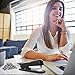 GROLENT Black Modern Office Stapler, 25 Sheet Capacity, Automatic, Includes 1000 Staples and Staple Remover