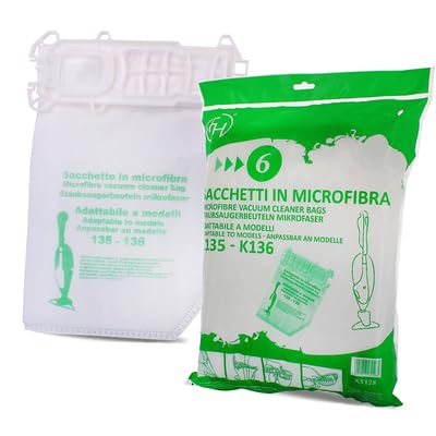 Bolsas de microfibra VK135/136 de alta filtración con 6 unidades