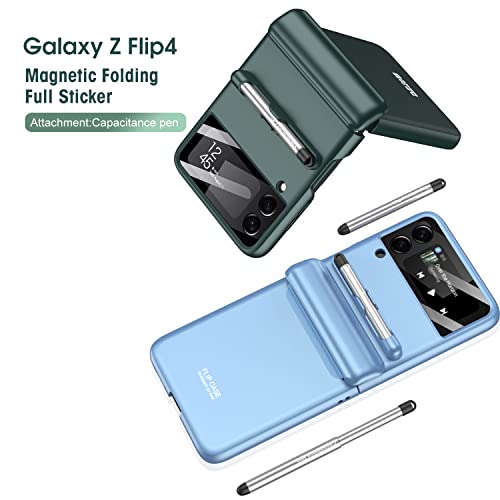 SHIEID Capa Samsung Z Flip 4 vem com uma caneta de capacidade, capa Galaxy Flip 4 com proteção de do
