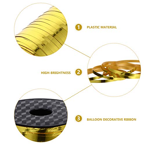 CLISPEED 1 Rolo de Ondulação Da Fita Balão Metálico Fitas Fitas de Rolo de Folha De Papel De Embrulh