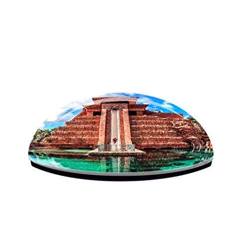 Imán de nevera cristal 3D Atlantis Paradise Island miniatura 3