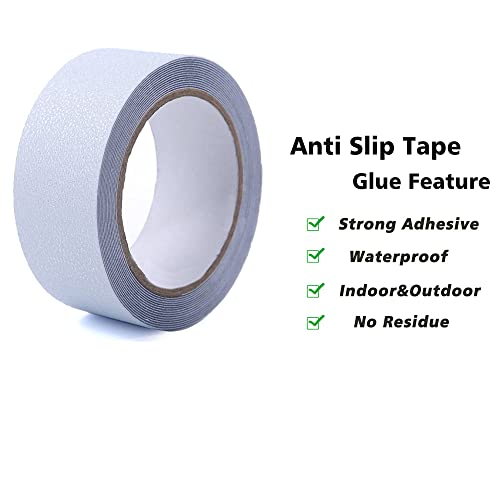 anti slip tape 2 inch x 33 feet safety non slip high grip adhesive flooring sticky strip steps tread waterproof indoor outdoor grey