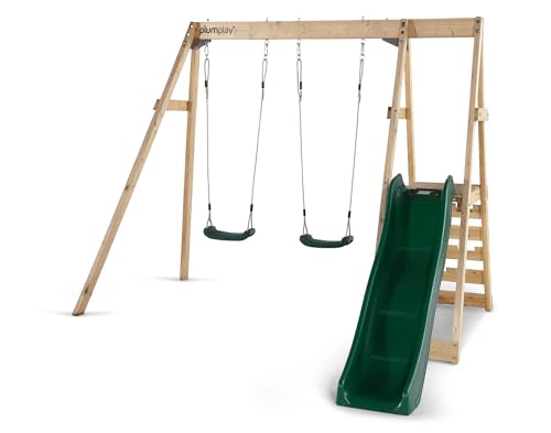 Plum Tamarin Wooden Swing and Slide Playcentre, 27501BA72