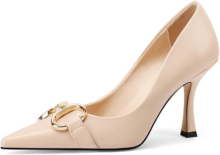 Amazon.com | RankiEla Women's Closed Toe Rhinestone Heels