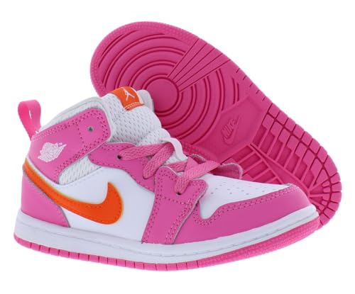 Jordan Toddler 1 Mid TD DX3239 681 Pinksicle - Size 6C White/Black/White2