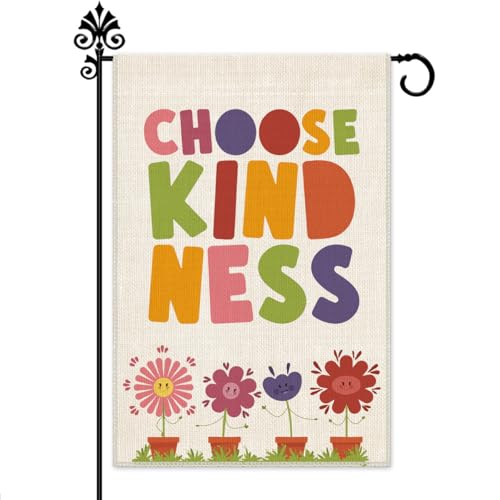 Hafhue Choose Kindness Welcome Garden Flag, Home Outdoor Farmhouse Decorations