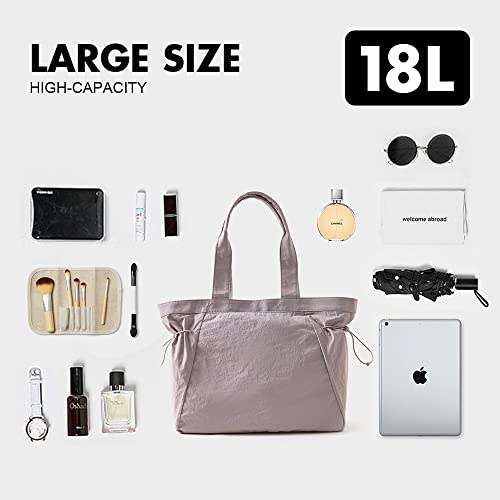 Image of VAKAER Tote Bag for Women, 18L Side Cinch Shopper Bag, Large Hobo Bag, Lightweight Shoulder Bags for Work, Workout, Travel