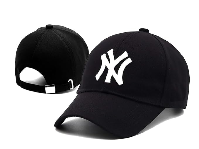 Premium VitalOra Unisex Black Original Ny Baseball Caps with NY Logo, Adjustable Cap Pack of 1-image-45