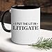 VUNVUT86 Lawyer Gifts - Lawyer Mug - Gifts for Lawyer Attorney, Law Student, Teacher - I Put The Lit In Litigate - Office Gifts for Attorney, JD, Future Lawyer, Law School Graduation Coffee Cup 11OZ