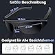 Nisanuki Mini Kamera, Brille mit Kamera, Action Cam 1080P Aktualisierte Tragbare Videobrille Sonnenkamerabrille Für Outdoor, Reisen, Sport