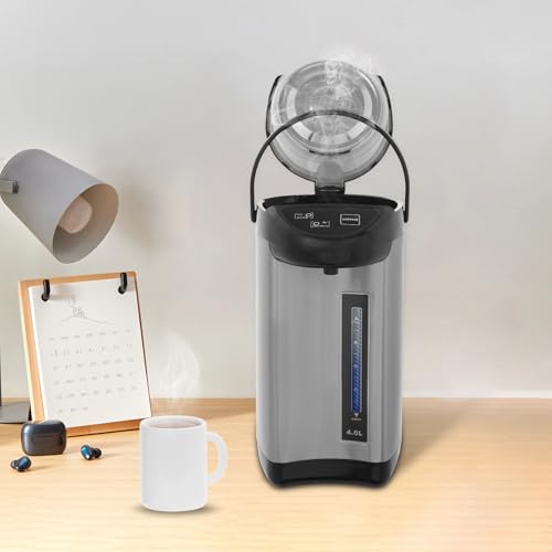 Tetera eléctrica de acero inoxidable 4L con 3 modos de dispensado miniatura 5