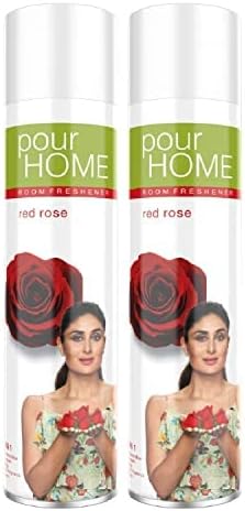 Pour Home Room Freshener Red Rose 270 Ml (Pack of 2) Spray
