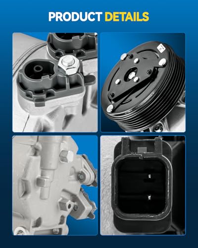 Image of PHILTOP 198359 NEW AC Compressor for Transit Connect 2014-2016 1.6L | for Escape 2013-2017 1.5 /1.6L,Escape SE /SEL 2018-2019, Replaces# CV6Z19703F CV6Z19703M 6513132 GV6Z19703C 2021820AM YCC365