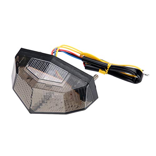 Feu arriere clignotant moto Yctze avec feu stop et feux de signalisation à DEL 12V