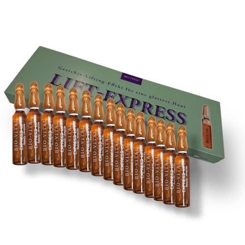 Lift Express - Ampollas de suero antiedad (15 unidades, 2 ml, para estiramiento facial con efecto inmediato)