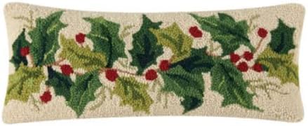 Peking Handicraft - Holly Group 8" x 20" Hook Pillow - 31SJM10401C20OB