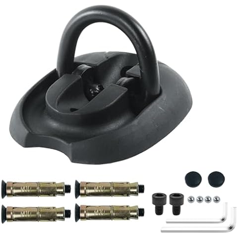 Security Ground Anchor, JYEASTZ Floor or Wall Anchor for Motorcycle Security, Heavy Duty Steel Anti-Theft Ground Anchor Lock, Permanently Locks in Place for Securing Motorcycle, Bicycle Cover
