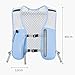 predolo Backpack, Running Vest Pack Portable for Women Men Phone Pockets Vest for Hiking Trail Cycling, Blue