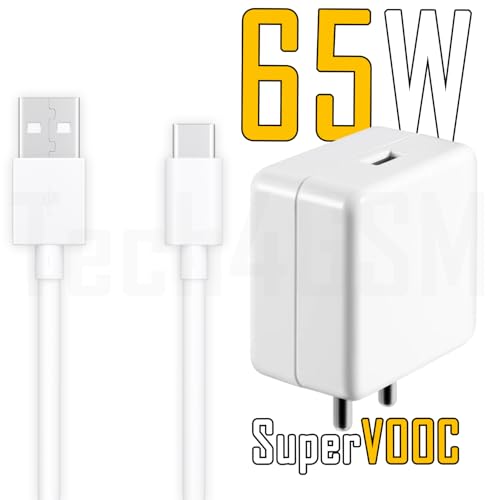 Image of Original 65W Charger & Cable Compatible with RealMe C21 /C25s /C11 /C15 (Adapter & Cable)