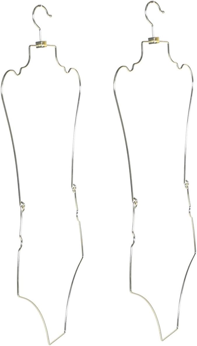 Ipetboom 2pcs Metal Swimsuit Hangers Folding Bathing Suit Display Racks for Women Bikini Clothes Hangers Retail Store Use Gold