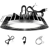 JC-LGL UFO LED High Bay Light Super Bright 150W 24,000LM (160LM/W) 1-10V Dimmable, 5' Cable with...