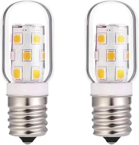 Microwave Oven Bulb 3W 2-Pack - E17 Dimmable Heat-Resistant LED (400 Lumens