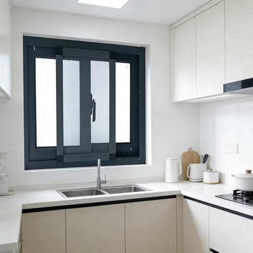 Ventanas móviles resistentes con pantalla de aluminio para sótanos y cabañas 3
