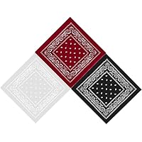 Paquete de 3 pañuelos Bufandas Bufandas Puños Anacardo Turbante
