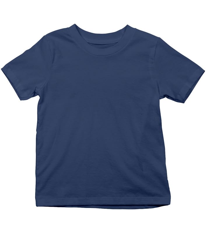 Image of XENOVAURBAN Kids Unisex Solid Round Neck Cotton T-Shirt - P