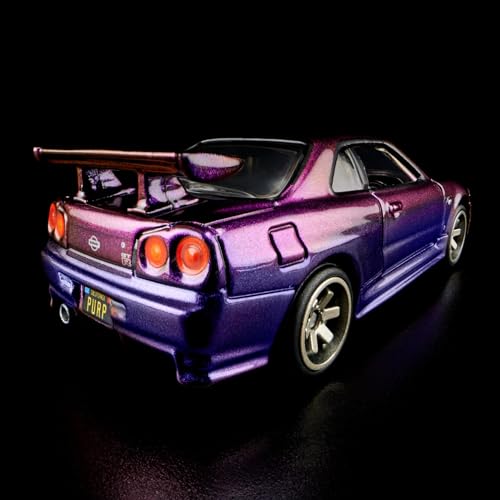 Hot Wheels Nissan Skyline GT-R BNR34 escala 1:64 miniatura 6