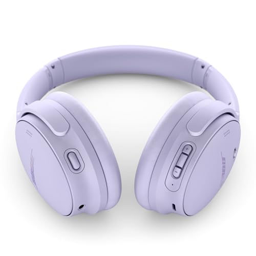 Bose QuietComfort Kabellose Kopfhörer mit Mikrofon und Noise-Cancelling, Bluetooth Over-Ear-Kopfhörer mit Noise-Cancelling, bis 24 Stunden Akkulaufzeit, Hellflieder - Limited Edition