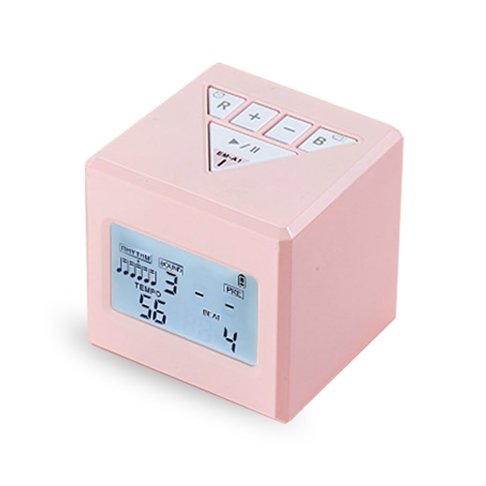 Wielofunkcyjny elektroniczny metronom Macaron, akumulator, przenośny metronom w małym kwadratowym pudełku, duża głośność 110 dB, funkcja wyłączania pamięci, gitara, bas, instrument fortepianowy uniwer
