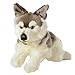 Peluche - Husky couché - Gris/blanc