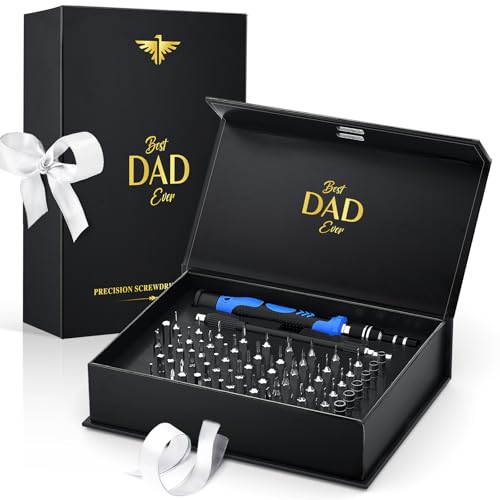 Wearxi Gifts for Men, 60 in 1 Precision Screwdriver Set, Multi Tool Gadgets Stocking Fillers for Men, Ratchet Screwdriver Bit Set, Mens Gifts for Dad Birthday Presents for Dad Christmas Gifts for Him
