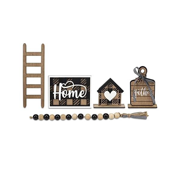 Farmhouse-Tiered-Tray-Decor-Items-Set-of-5-Tiered-Serving-Decorative-Tray-Rustic-Farmhouse-Decor-Wood-Trays-Home-Decor-Spring-Fall-Home-Decor-Farmhouse-Kitchen-Decor-Home